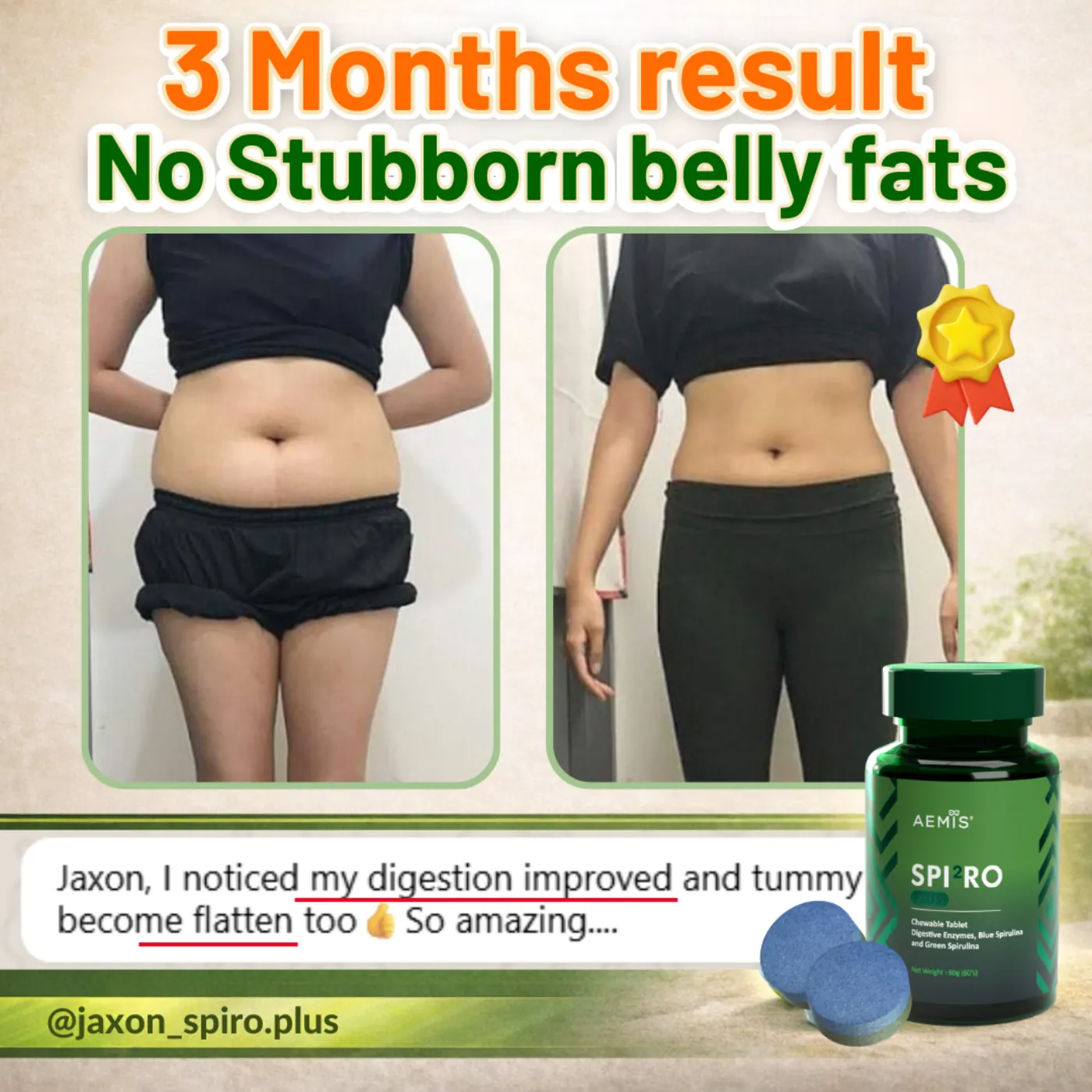 Body shape change after Spiro and Kosen