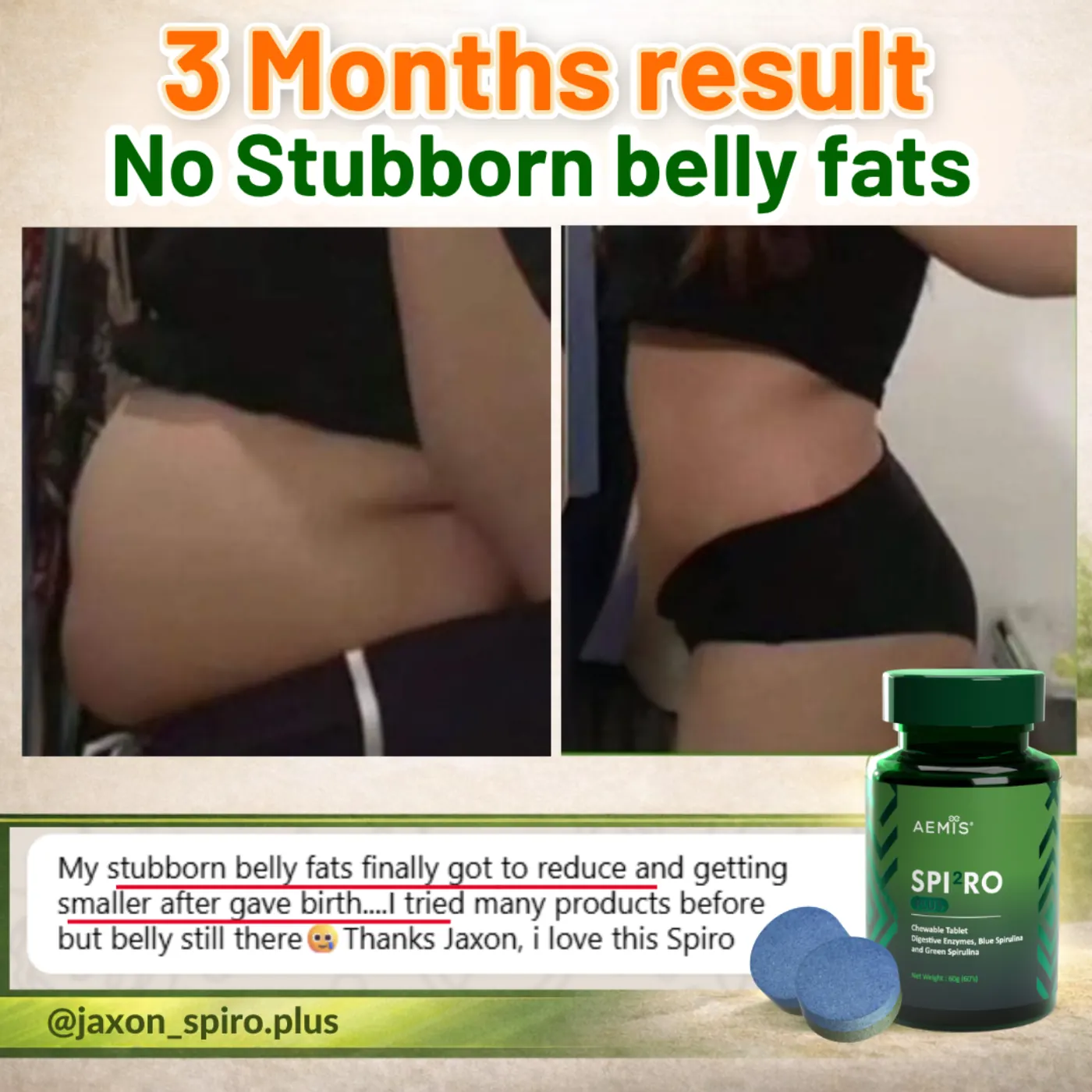 Slimmer waistline after Spiro Plus