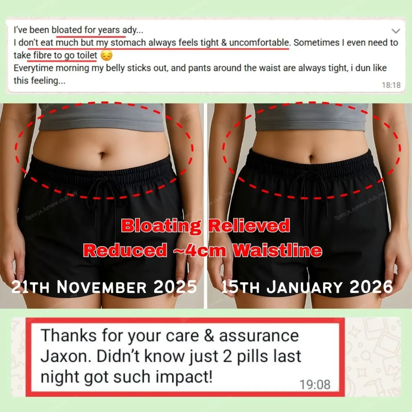 Customer WhatsApp testimonial 1